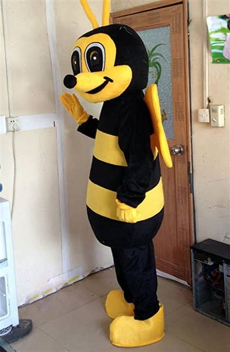 Bee Mascot Costume Bee Costume Adult Halloween Dress