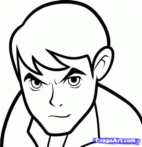 How To Draw Ben 10 Easy Step By Step Cartoon Network