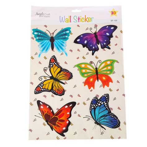 Sf 150 3d Fancy Stickers Butterfly Angels Craft