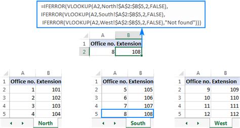 Excel IFERROR & VLOOKUP - trap #N/A errors and do sequential Vlookups