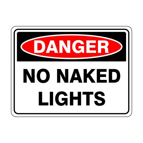 No Naked Lights Discount Safety Signs New Zealand