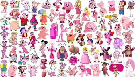 Click The Pink Cartoon Characters Quiz By Ddd62291