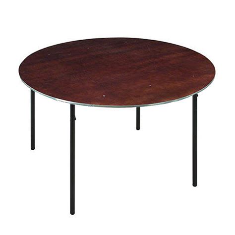 Midwest Folding R36e 36 Round Folding Table Plywood Stagedrop