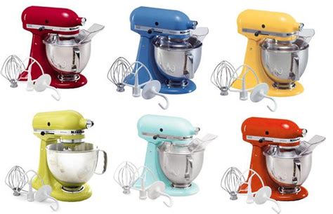 The kitchenaid artisan mixer differences are mainly in the color options, finishes, bowls, and accessories that are included with them. KitchenAid Artisan 5 Quart Stand Mixer {Spring Event ...