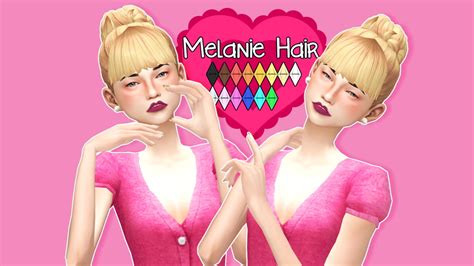 Sims 4 Hairs ~ Sul Sul Melanie Hair