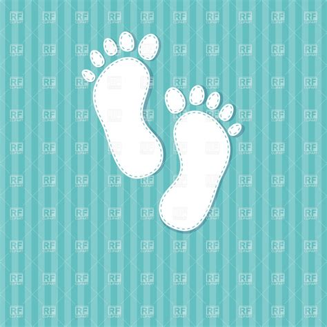 Free Download Baby Boy Footprint Backgrounds Footprint On Blue Striped