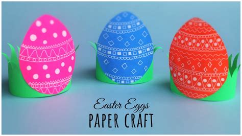 Standing Easter Egg Craft Diy Easter Eggs Easter Decorations Youtube