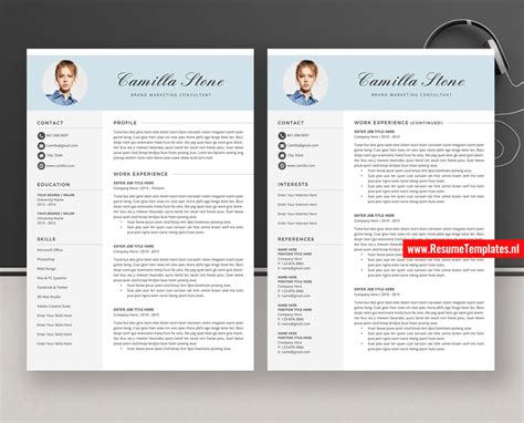 A curriculum vitae (cv), latin for course of life, is a detailed professional document highlighting a person's education, experience and accomplishments. Modern Resume Templates / CV Templates, Cover Letter, MS ...