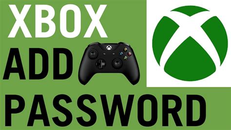 How To Add A Password To Xbox One Account Youtube