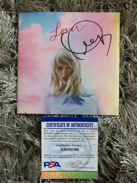 Taylor Swift Autographed Signed Lover Cd Coverbooklet Autographed Psa