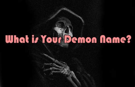 Take This Quiz And Find Which Famous Demon Name Is Yours Fun Quizzes
