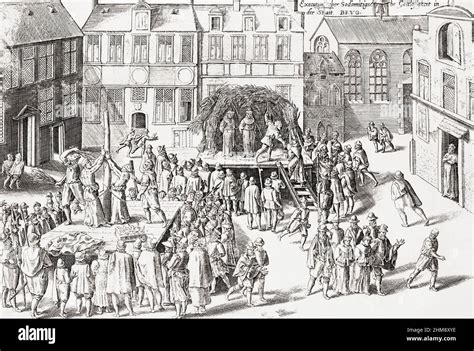 The Execution Of Sodomites In Bruges Belgium In The Late 16th Century