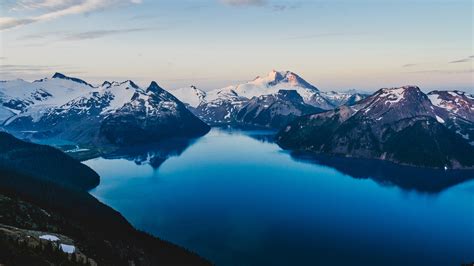 Canada Snow Mountains 5k Wallpaper Garibaldi Lake 5120x2880