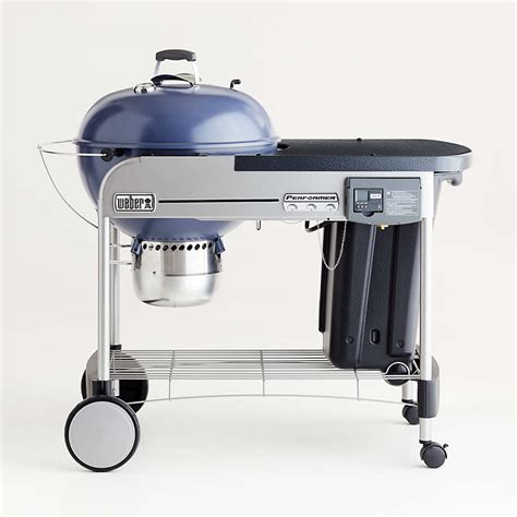 Weber Performer Deluxe Slate Blue Charcoal Outdoor Grill Reviews