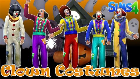 Clown Costumes The Sims 4 Cas Youtube