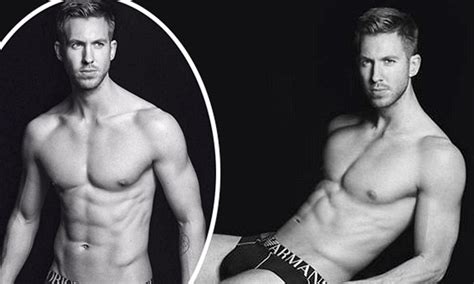 Shirtless Calvin Harris Shows Off Muscles For Emporio Armani Underwear Campaign Daily Mail Online