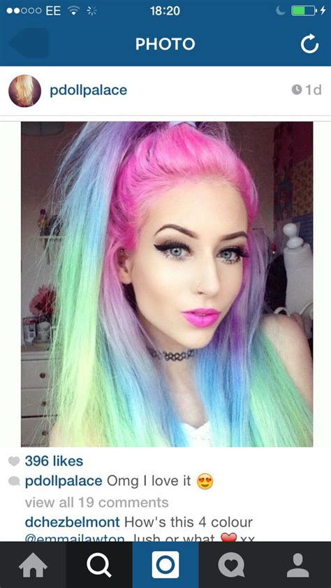 So Pretty Pastel Rainbow Hair Rainbow Hair Color Long Hair Styles