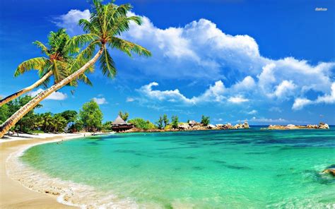 Tropical Beach Desktop Wallpapers Wallpaper Cave