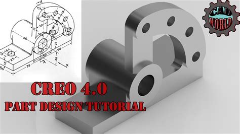 How To Create 3d Model In Creo 4 0 Tutorial Youtube