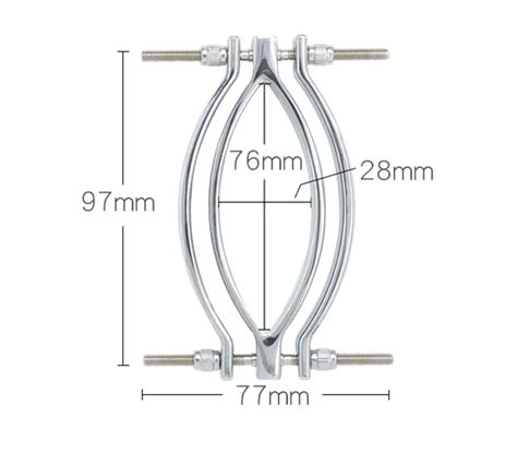 Stainless Steel Vagina Clamp Speculum Screw Labia Stretching Chastity Pussy Clitoris Pincher