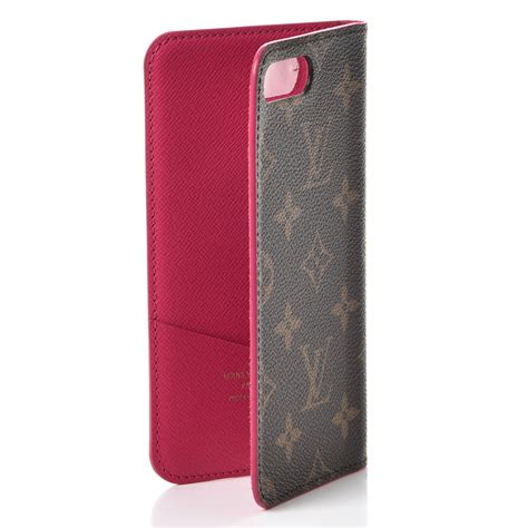 Supreme unveiled an upcoming footwear and apparel collection with louis vuitton for fall 2017. LOUIS VUITTON Monogram iPhone 7/8 Plus Folio Case Pink 243949