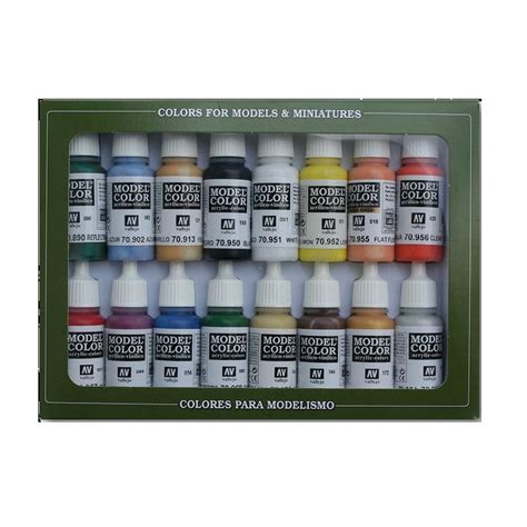 Acrylicos Vallejo Basic Colors Usa Model Color Paint Set Etsy