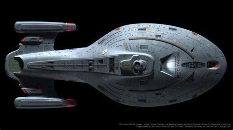 Starfleet Ships — Official Cgi Model Of Voyager By Robert Bonchune