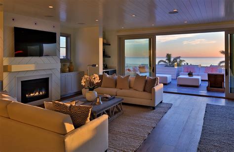 Coastal Modern Luxury Living Room With Ocean View Luxury Real Estate