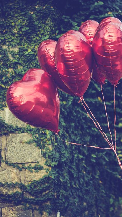 Heart Balloons Happy Valentines Day Iphone Wallpaper Happy