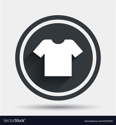 T Shirt Sign Icon Clothes Symbol Royalty Free Vector Image