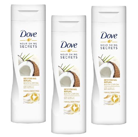 Dove Restoring Ritual Body Lotion Coconut 400ml Pack Of 3