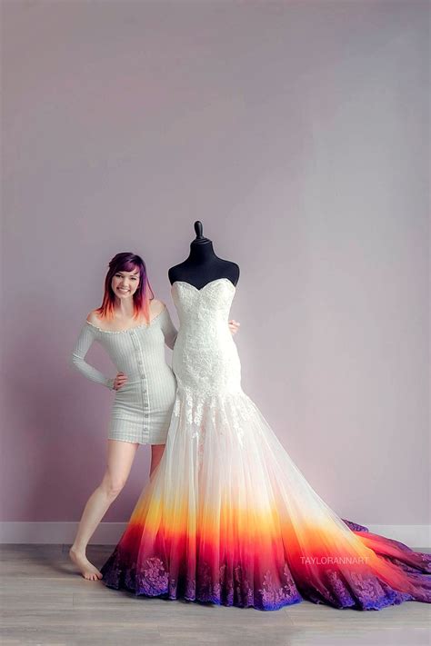 Colorful Ombré Wedding Gowns Shop — Canvas Bridal By Taylorannart