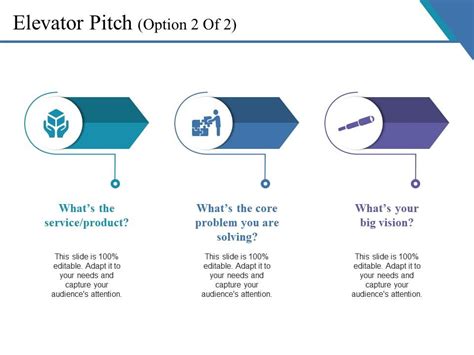 Elevator Pitch Ppt Infographic Template Presentation Graphics
