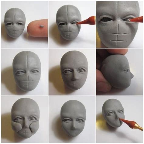 How To Sculpt The Face Of Polymer Clay Page 1 Tête Humaine Modelage