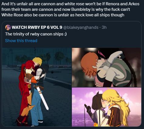 Ruby Rwby V9 Spoilers On Twitter Taking Away Whiterose From Yall