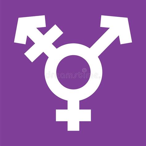 vektor geschlecht und sexuelle orientierung farbe symbole gesetzt vektor abbildung