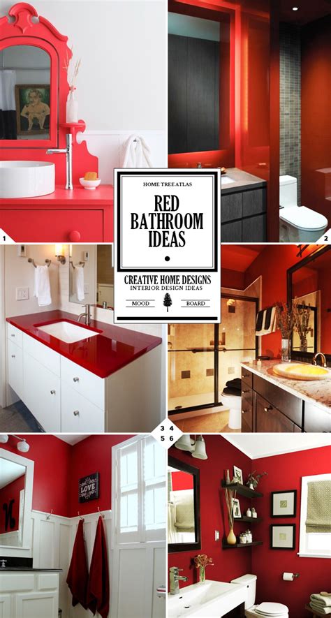 Browse bathroom designs and decorating ideas. Color Style Guide: Red Bathroom Ideas and Decor ...
