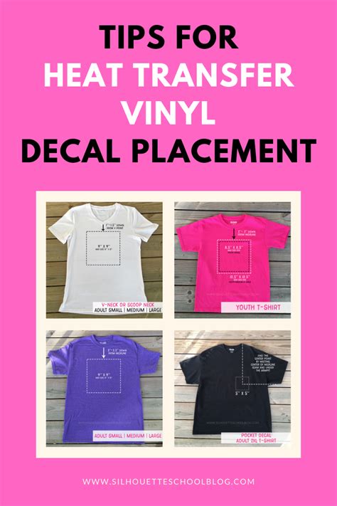 Size Chart For Vinyl On Shirts