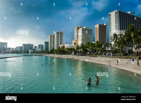 High Rise Hotels On Waikiki Beach Oahu Hawaii United States Of