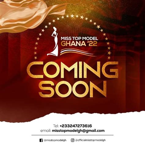 Flyer Design For Miss Top Model Ghana 22 In 2023 Graphic Design Ads
