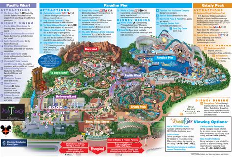 Map Of Disneyland and California Adventure | secretmuseum