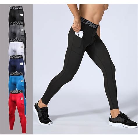 YUERLIAN Men S Running Tights Leggings Compression Pants Athletic Base