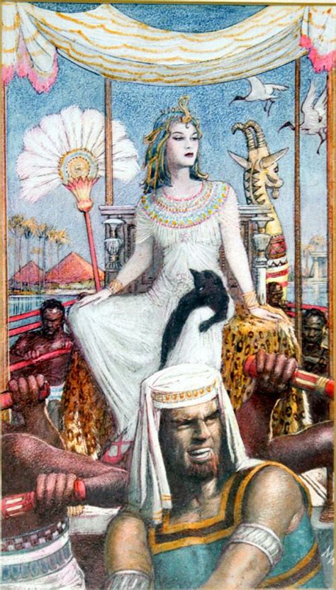 cleopatra on the nile by john millar watt at the illustration art gallery cleopatra ancient