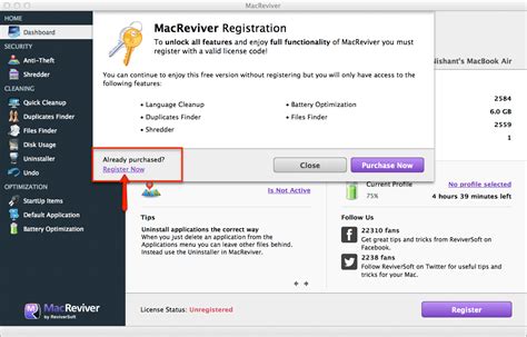 How Do I Activate Or Register My Copy Of Simple Macoptimizer