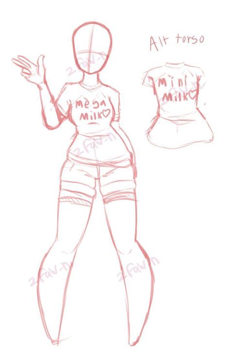 Image Result For Ych Baggy Clothes Base De Desenho Desenho De