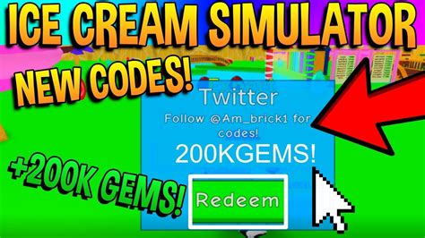 In this type of games. (*NEW*) ROBLOX ICE CREAM SIMULATOR UPDATE CODES! NEW CODES! (2019!) - YouTube