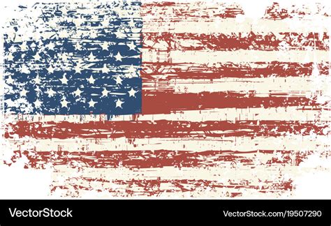 Vintage American Flag Vector