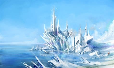 Ice Castle By Jingleko On Deviantart Fantasy Castle Ice Palace