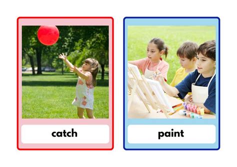 Action Verbs With Real Photos Flashcards ในปี 2024