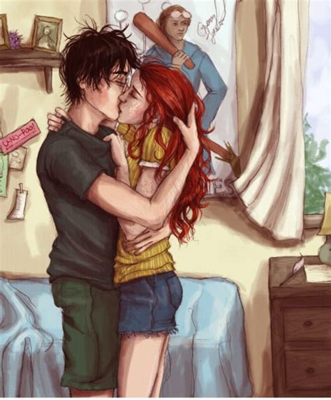 Harry And Ginny Kiss On Tumblr Harry Potter Ginny Harry And Ginny